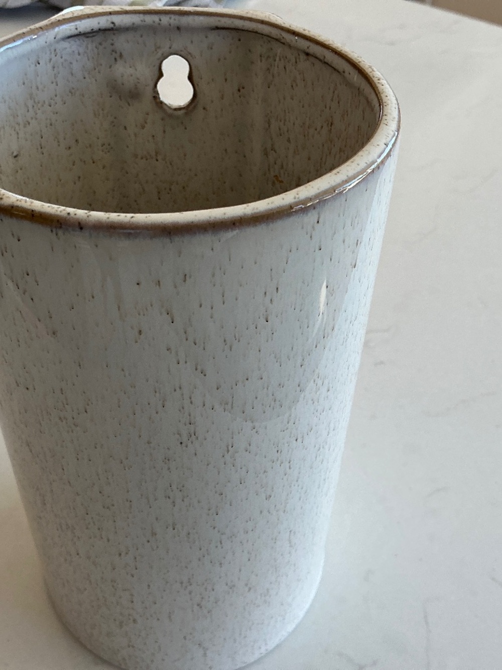 Bloomingville Ceramic Tall Wall Planter